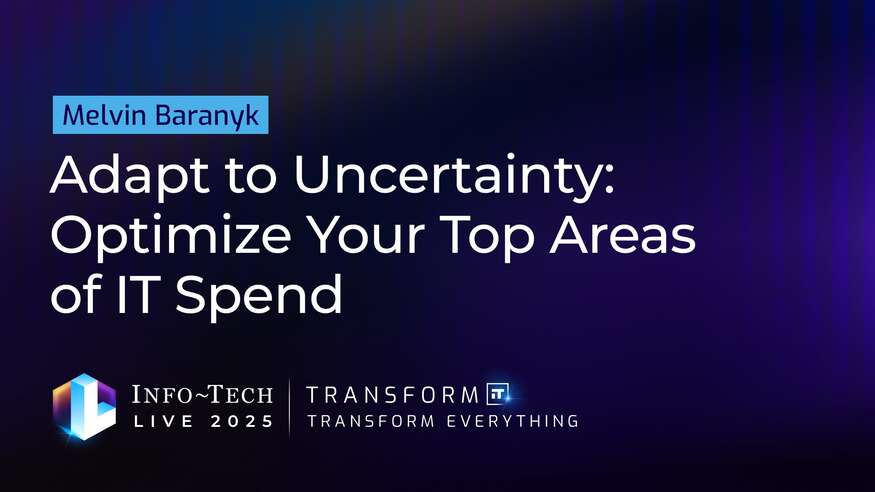 Adapt to Uncertainty: Optimize Your Top Areas of IT Spend visualization
