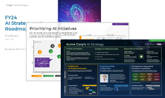 Sample of AI Strategy and Roadmap Presentation Template.