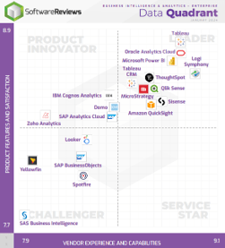 Sample of the Business Intelligence & Analytics – Enterprise Data Quadrant data quadrant.